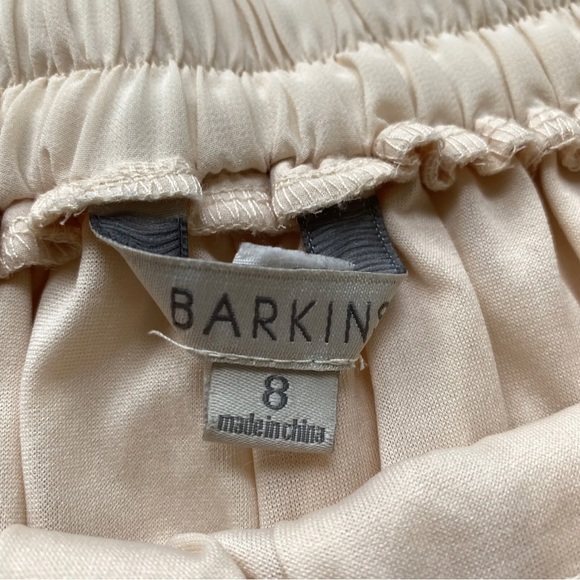 Barkins Shorts Blush Cream High Waisted Chiffon Pockets Casual Boho Size 6 XS - Picture 6 of 8